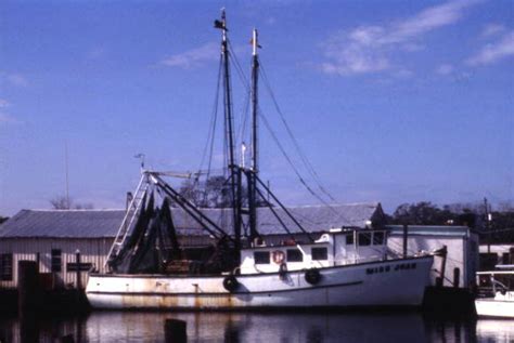 Florida Memory View Of Shrimp Boat Miss Joan Saint Augustine Florida