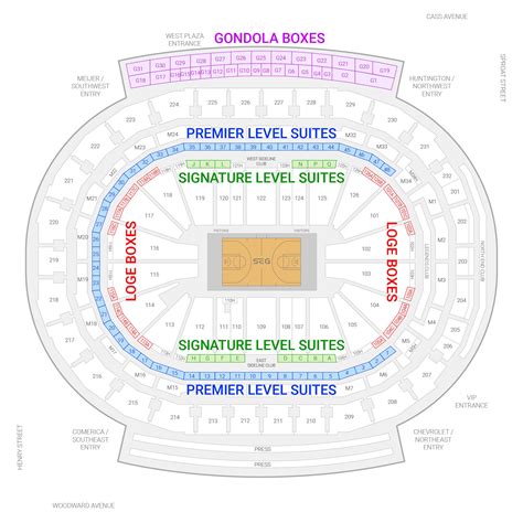 Detroit Pistons Suite Rentals Little Caesars Arena
