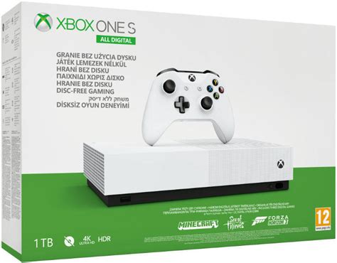 Microsoft Xbox One S Slim 1tb All Digital Edition Minecraft Sea