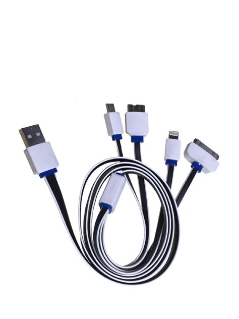Usb To 4 Way Multi Plug Charger Cable Phone Accessories