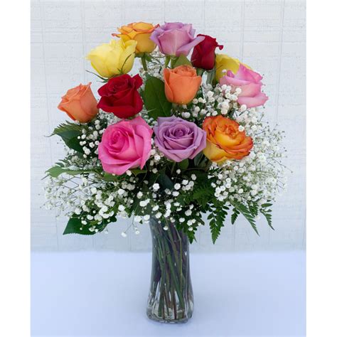 Roses Rainbow Rose Bouquet Same Day Delivery In Greater Metro