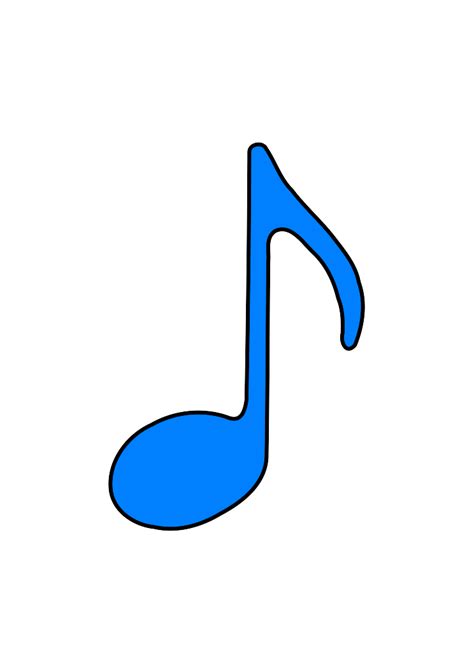 Music Note In Blue Clipart Best