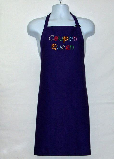 Coupon Queen Apron Custom Personalized Birthday T Wife Boss