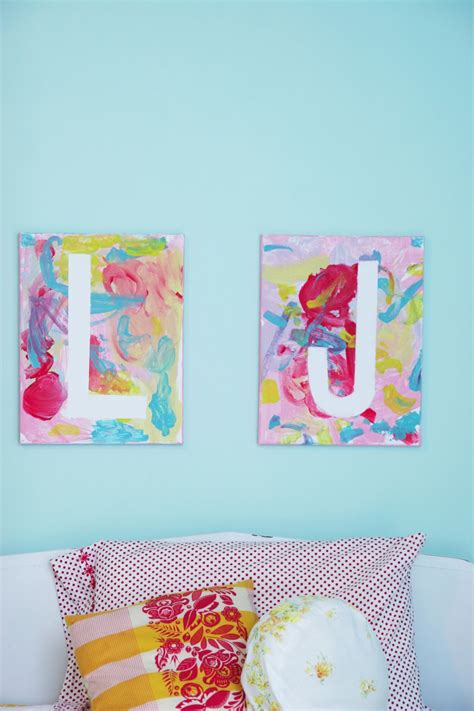 Canvas Letter Art 9 Cool Ways Kids Can Turn A Blank Canvas Into Art