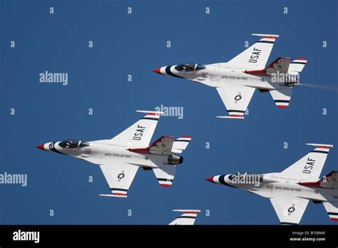 United States Air Force Thunderbirds Air Demonstration Squadron At