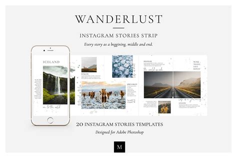 Wanderlust Instagram Story Template With The Instagram Strip You