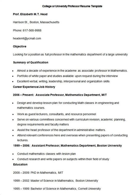 In 2007 i was appointed lecturer in the department 40+ Teacher Resume Templates - PDF, DOC, Pages, Publisher | Free & Premium Templates