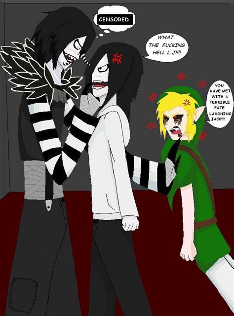 Laughing Jack X Jeff The Killer Ben Get Out By Chaineddarkangel On