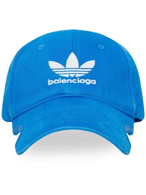 Balenciaga X Adidas Logo Embroidered Cut Out Cap Farfetch