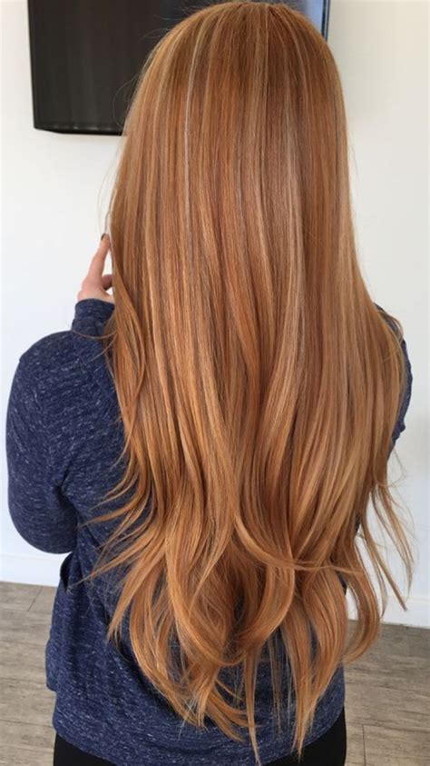 With wavy hair, you'll have a beachy look but it also looks beautiful straight. Picture consequence for strawberry blonde hair with blonde ...