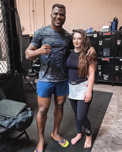 Liana Jojua With Francis Ngannou Pic Underground Mma Underground