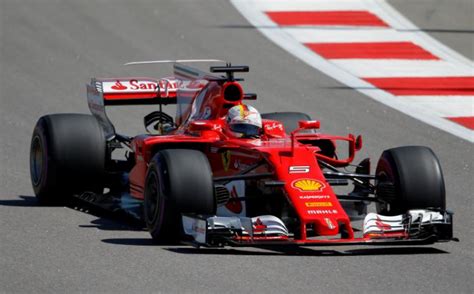 F1 2017 Vettel Ends Mercedes Streak With Ferrari Pole At The Russian