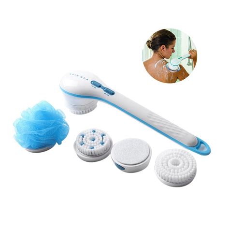 bathroom electric shower body brush battery powered massage cleaning back brush spin spa bathing