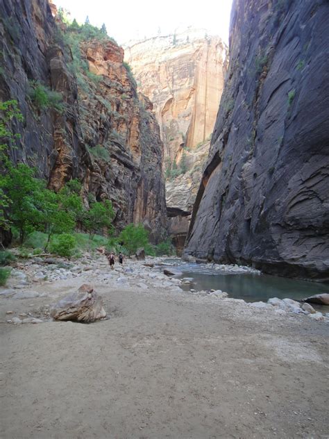 Hiking In The Lower Narrows Zion Narrows From The Bottom Zion Main Canyon Road Trip Ryan