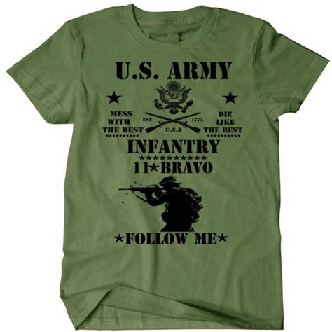 Us Army Infantry T Shirt 11 Bravo