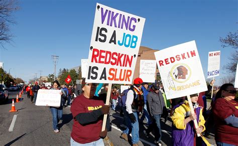 In Minnesota Thousands Of Native Americans Protest Redskins Name
