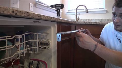 How To Attach A Dishwasher To Granite Countertop Countertops Ideas
