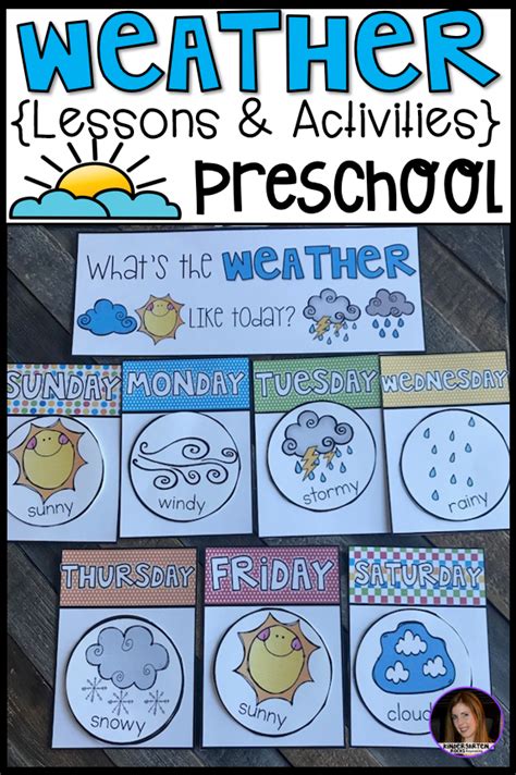 Weather Activities For Preschool Kindergarten Rocks Resources