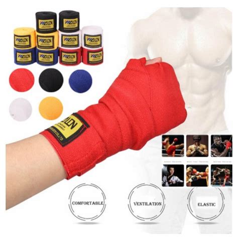 Mcfit 2pcspack Boxing Hand Wrap Wraps Mma Muay Thai Kick Boxing