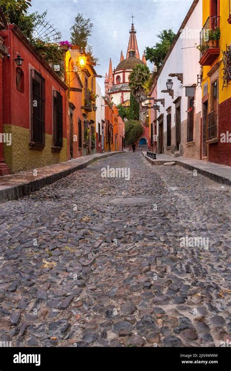 Early Morning View Of The Cobblestone Calle Aldama Of The Original