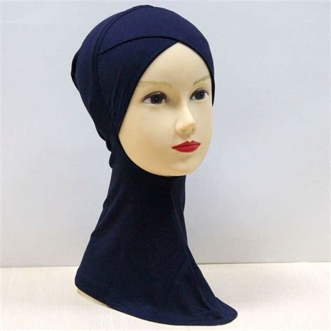 Dd16 Wholesale Pure Colour Muslim Underscarf Crossover Hijabs