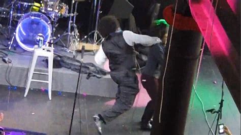 Moment Afroman Punches Female Fan On Stage During Concert