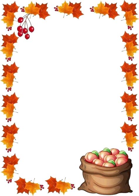 Fall Border Png Image Png Mart