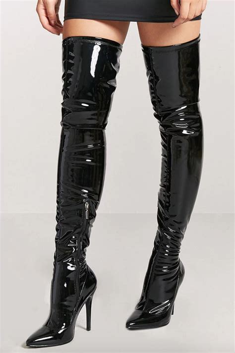 A Pair Of Faux Patent Leatherthigh Highs Because Catwoman Has Nothing