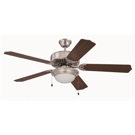 Craftmade Pro Builder 52 In Brushed Nickel Led Indoor Ceiling Fan With