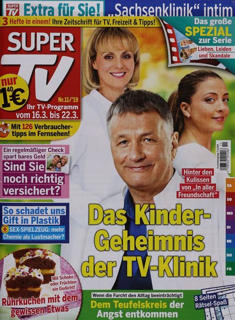 Super.kg порталына жайгаштырылган материалдар жеке колдонууда гана уруксат. SUPER TV 11/2019 - Zeitungen und Zeitschriften online