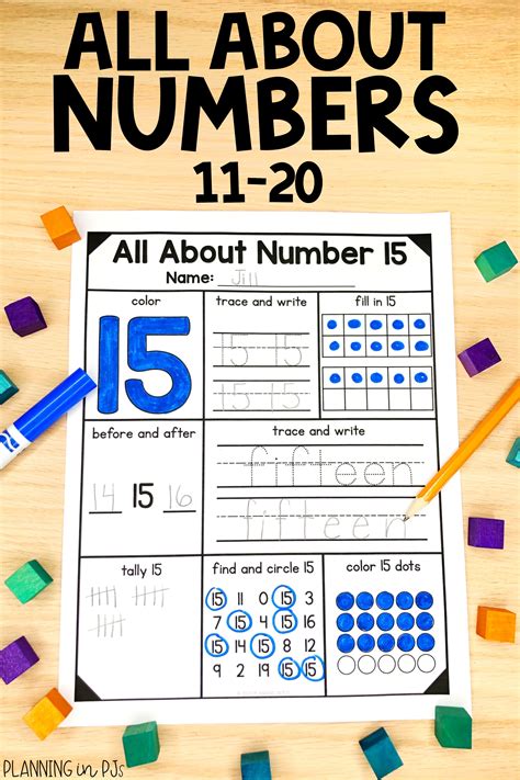 Number Representations 11 20 Math Centers Math Problem Solving