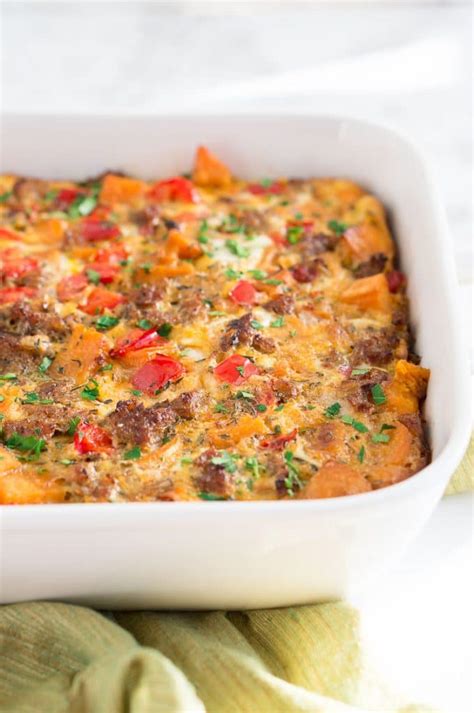 Sweet Potato Sausage And Egg Breakfast Casserole