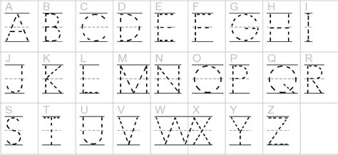 Writing Abc Dotted Lines To Trace