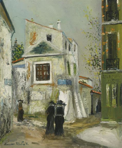 Maurice Utrillo Paris Painting Tuttart Pittura