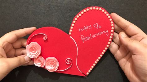 Our gift cards have no additional processing fees. Handmade Anniversary Card | Anniversary Gift Ideas | Heart Shape Greeting Card - YouTube