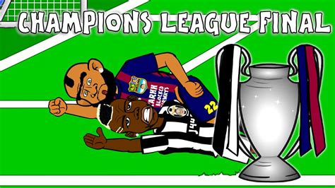 Ucl Champions League Final 2015 Highlights Cartoon Goals Juventus 1