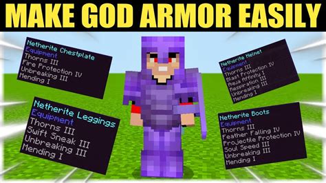 How To Make God Armor In Minecraft 119 In Hindi God Armor In Mcpe