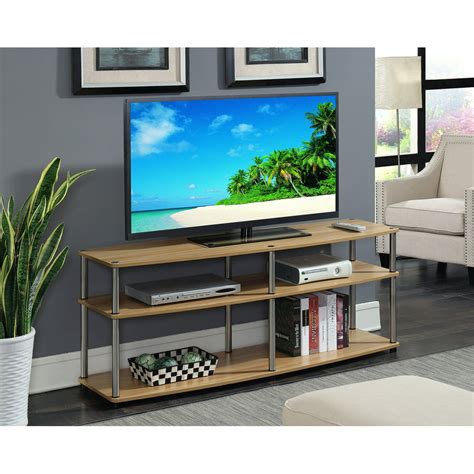 Convenience Conceptsdesigns2go 3 Tier 60 Inch Tv Standlight Oak