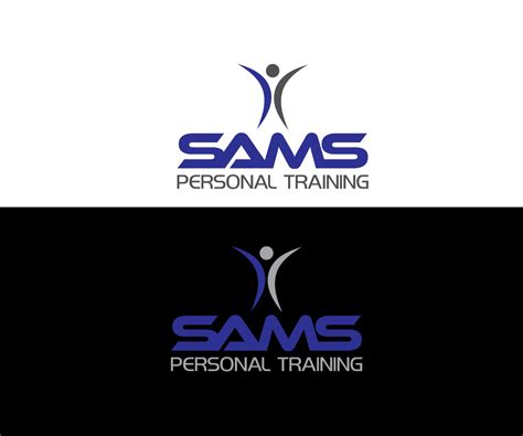 Professional Bold Personal Trainer Logo Design For Sams Personal