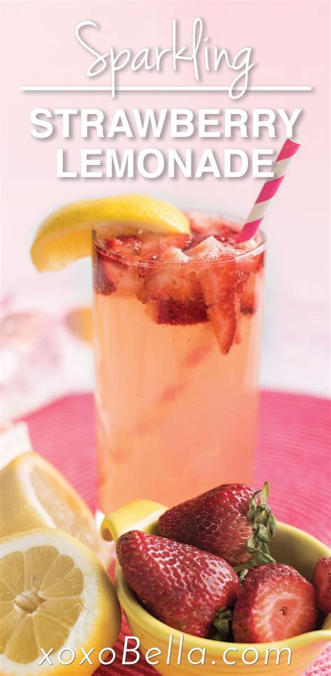 Sparkling Strawberry Lemonade Xoxobella Recipe