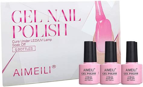 Aimeili Soak Off Uv Led Gel Nail Polish Multicolour Mix Colour Set Of