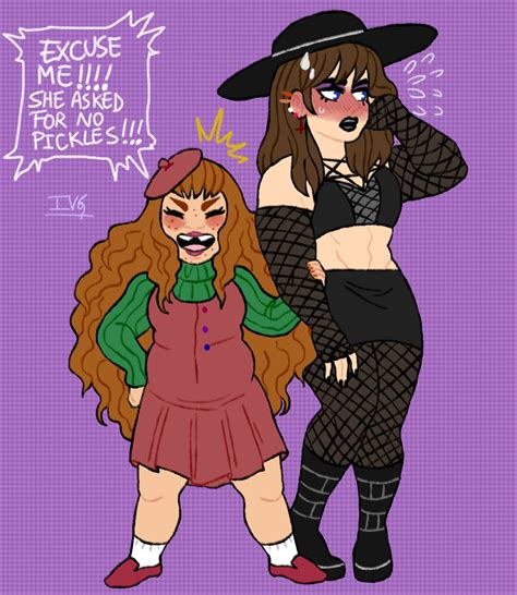 Orquidiaextrovert Preppy Nerd Girl And Her Muscle Shy Goth Girlfriend