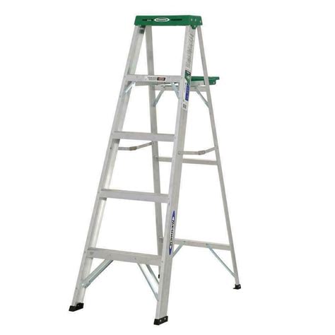 Werner 5 Ft Aluminum Step Ladder With 225