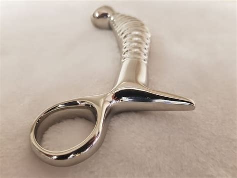 Stainless Steel Prostate Massager With Threaded Handle Etsy