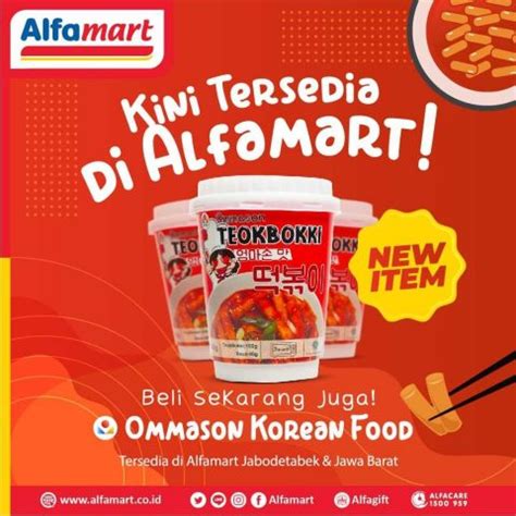 New Ommason Korean Food Tteokbokki Available At Alfamart Mini Me Insights