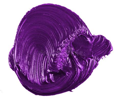 Mix red and blue oil paint to create purple. Stain Of Purple Oil Paint On White Stock Image - Image of ...