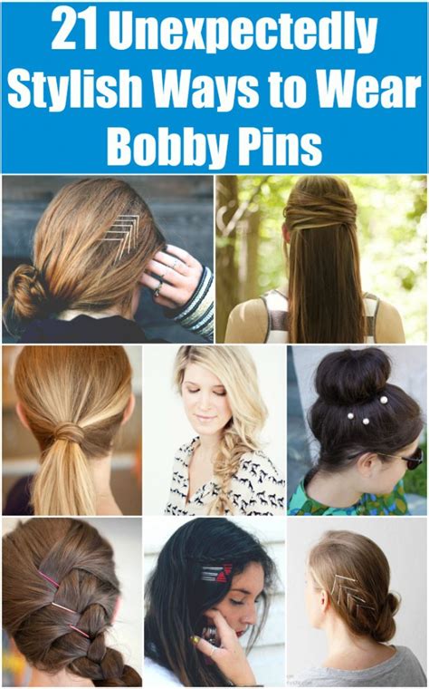 21 Unexpectedly Stylish Ways To Wear Bobby Pins Diy And Crafts