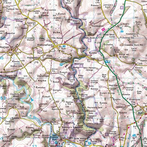 Peak District National Park Map Poster From Love Maps On