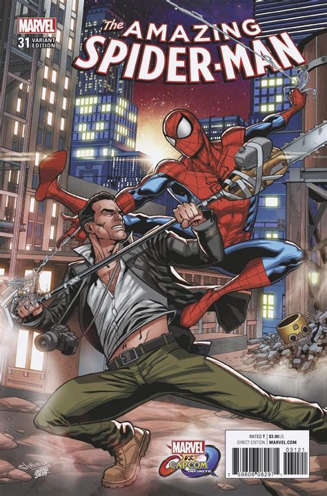 Jun170894 Amazing Spider Man 31 Sliney Marvel Vs Capcom Var