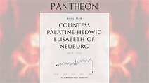 Countess Palatine Hedwig Elisabeth of Neuburg Biography - Princess ...